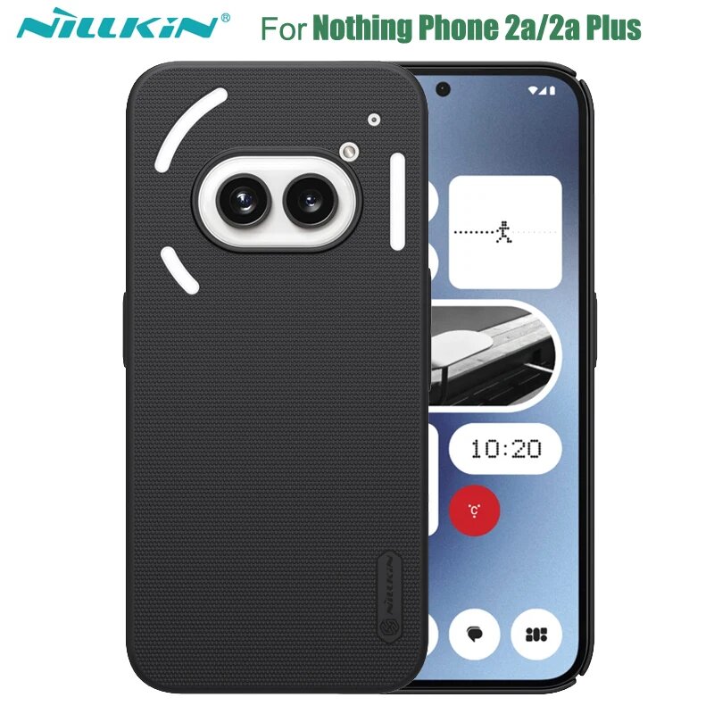 Ни для чего Телефон Nothing Phone 2a / 2a Plus Плюс Чехол NILLKIN Super Frosted Shield Жесткий ПК Ультратонкая оболочка Задняя крышка Для Ничего Phone2a, Black, Phone 2a or 2a Plus — фото 1