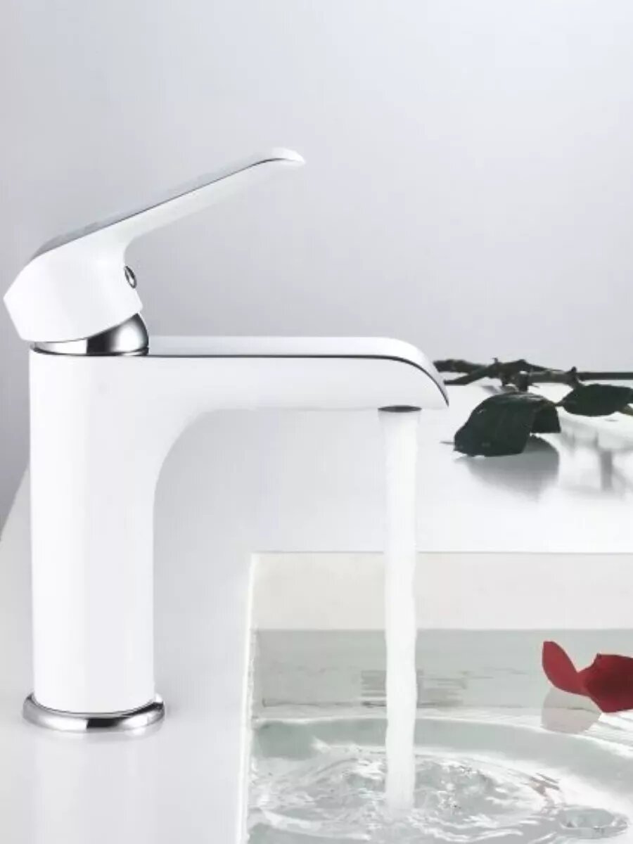 Смеситель для раковины R2101F белый