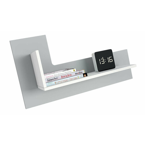 Полка книжная Polini kids Mirum 3L 800 белый-серый 1500₽