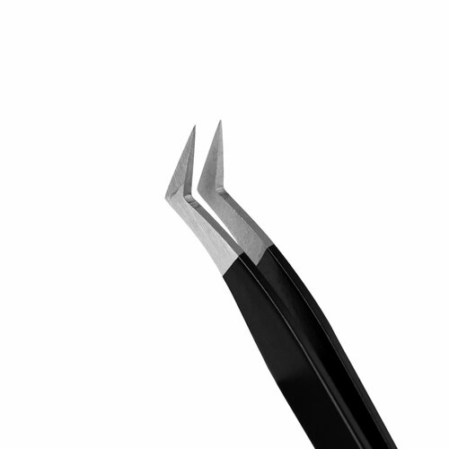 Пинцет для наращивания ресниц RILI Black Line Сапожок японская сталь 599₽