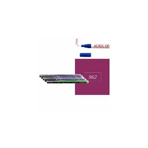 Пурпурный Акриловый маркер DARWI Acryl Opak 1мм 198₽