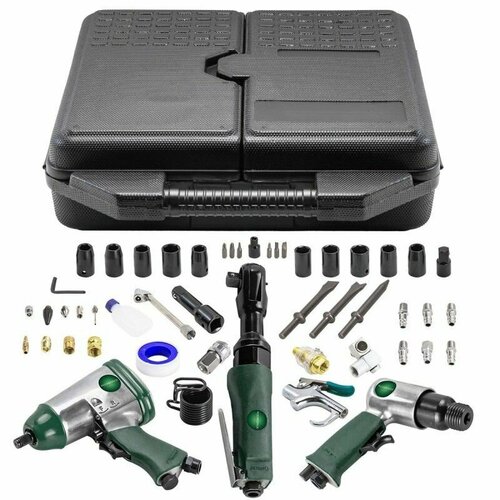 Набор инструментов с аксессуарами 50 предметов гайковерт пневмоинструмент ROCKFORCE 1944600₽