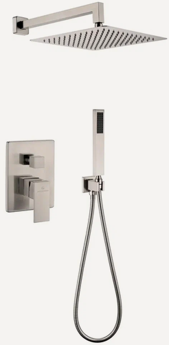Изображение товара Душевая система скрытого монтажа Grocenberg GB5089NK-3 Никель, высокий душ