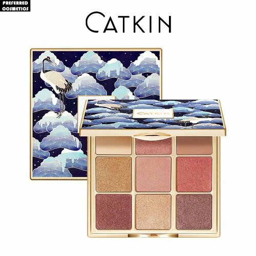 Палетка теней для век CATKIN DREAMWORLD 9 COLORS EYESHADOW тон C04 Winter Snow Mmjyslim