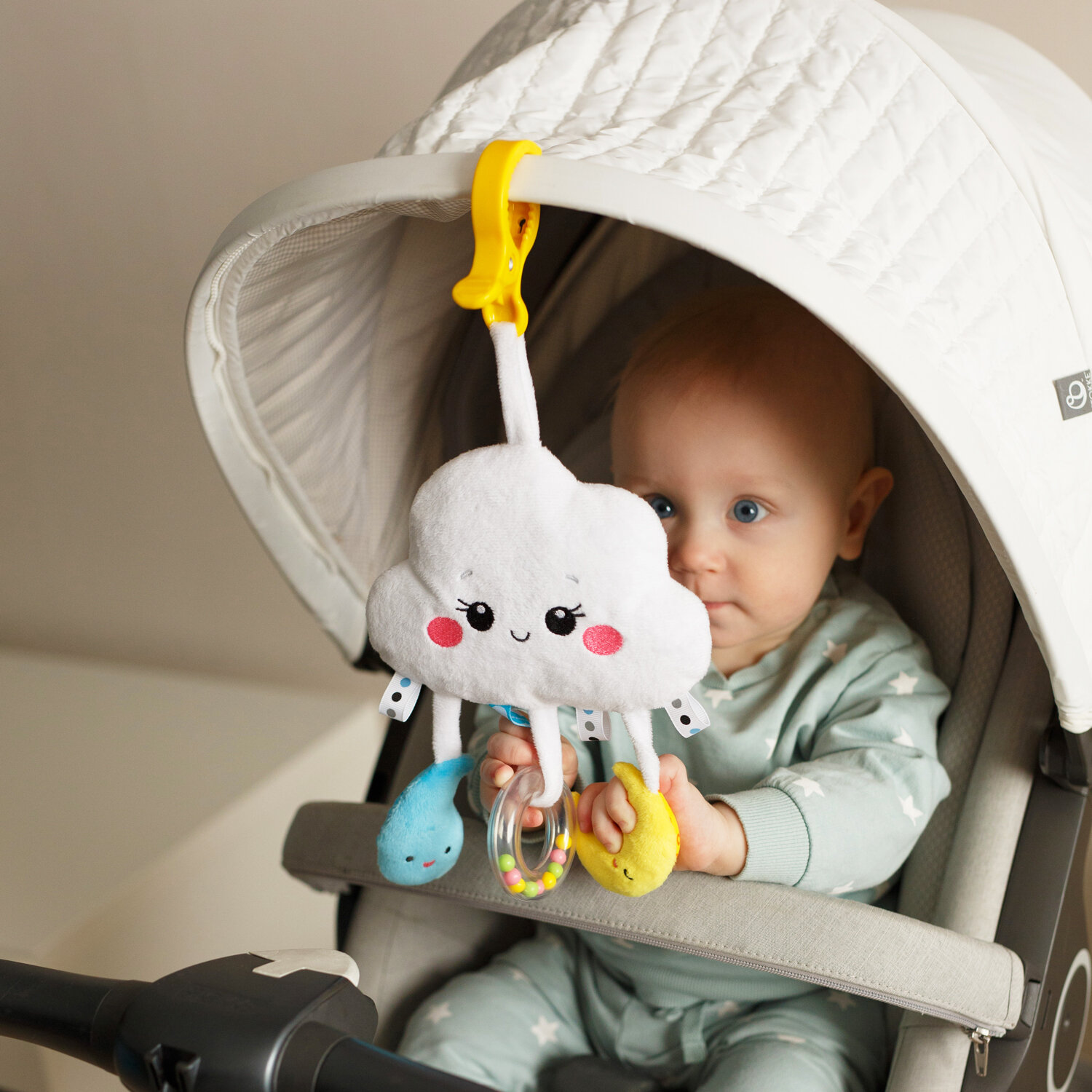 Игрушка-подвеска "Облачко" Мякиши. Для детей с рождения.