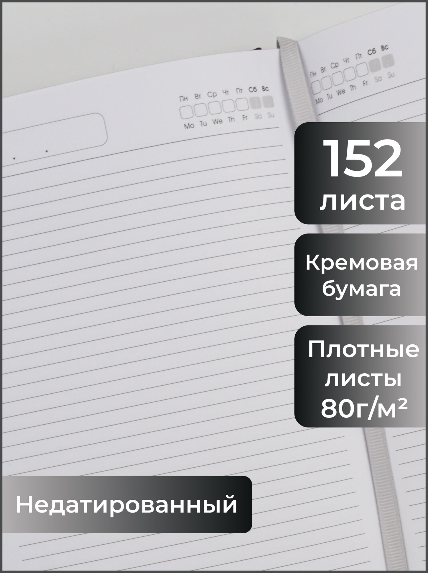Ежедневник недатированный LISTOFF "Radiant", А5, 152 листа — фото 1