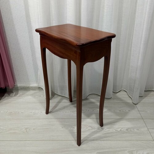 фото Стол приставной domkorleone с ящиком, stsn-m, красное дерево (mahogany wood), цвет орех naa (светло-коричневый) дом корлеоне