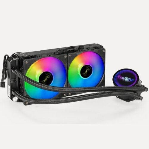 Изображение товара СВО для процессора Exegate BlackWater-240V2. PWM. RGB (EX293457RUS)