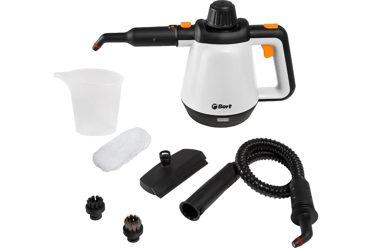 Пароочиститель Bort BDR 2800 RR  1300 Вт  3 2 бар  белый черный