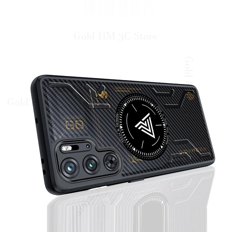 Магнитный чехол с охлаждающим рассеиванием тепла для ZTE nubia Red Magic 10 Pro Plus для Magsafe Matte Cover для Red Magic 9 8S 8 Pro Plus, Black, Red Magic 10 Pro — фото 1