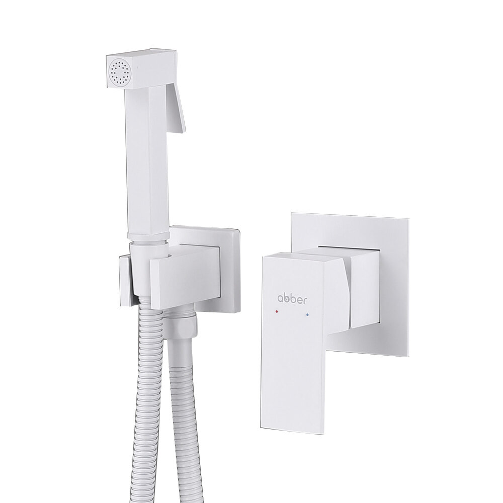 Смеситель с гигиеническим душем Abber Daheim AF8225W