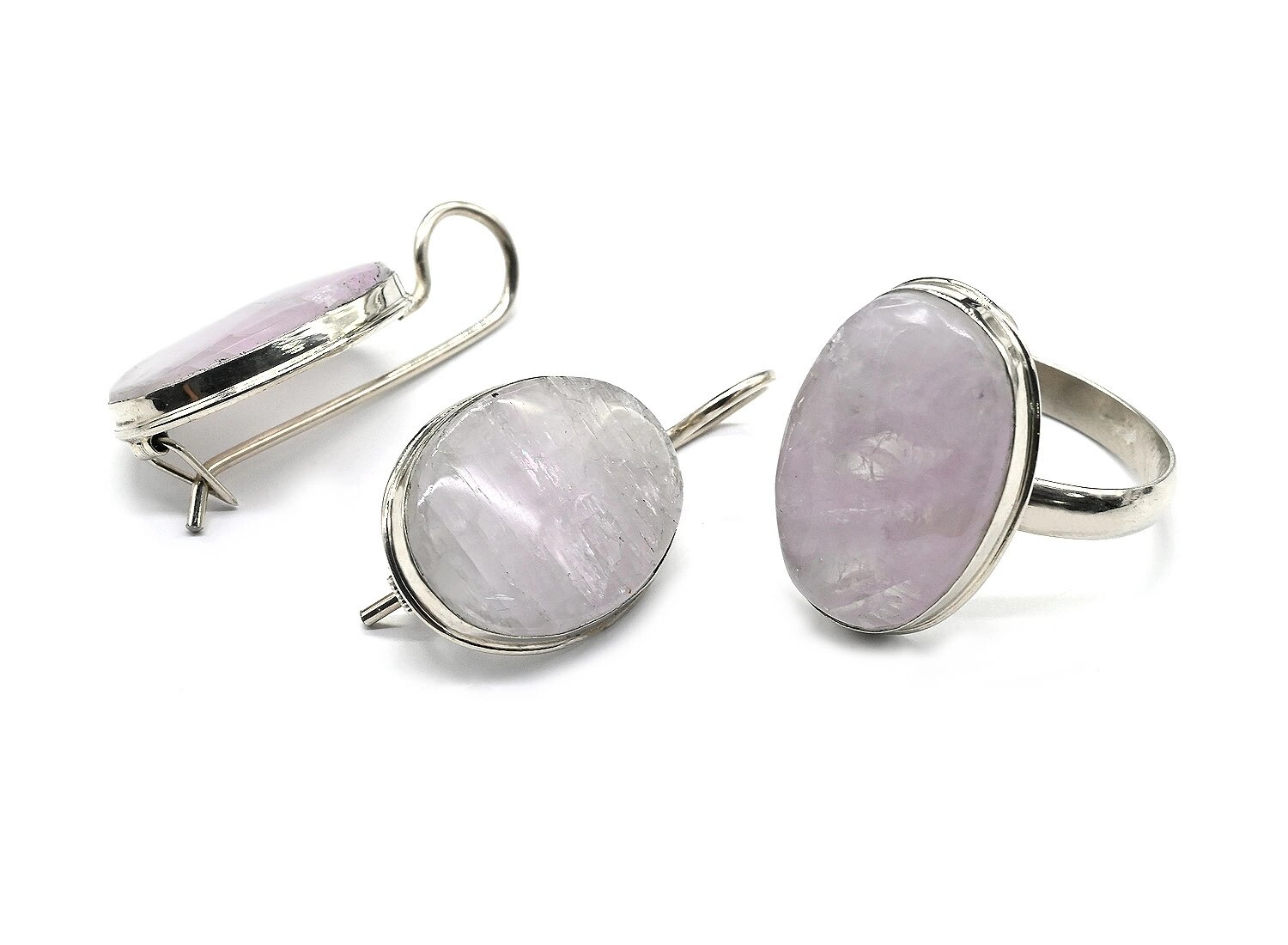 Комплект бижутерии, кунцит