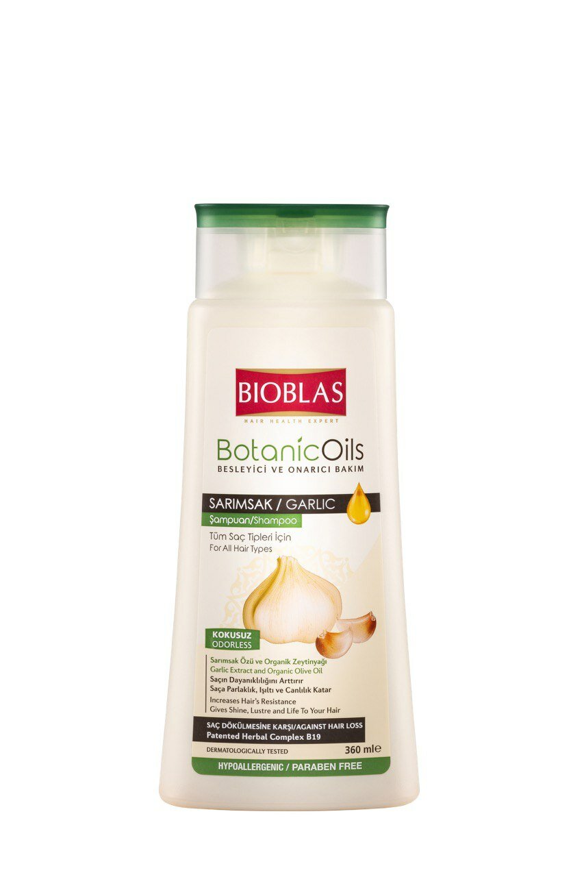 Шампунь Bioblas Garlic, против выпадения, с чесноком и оливковым маслом