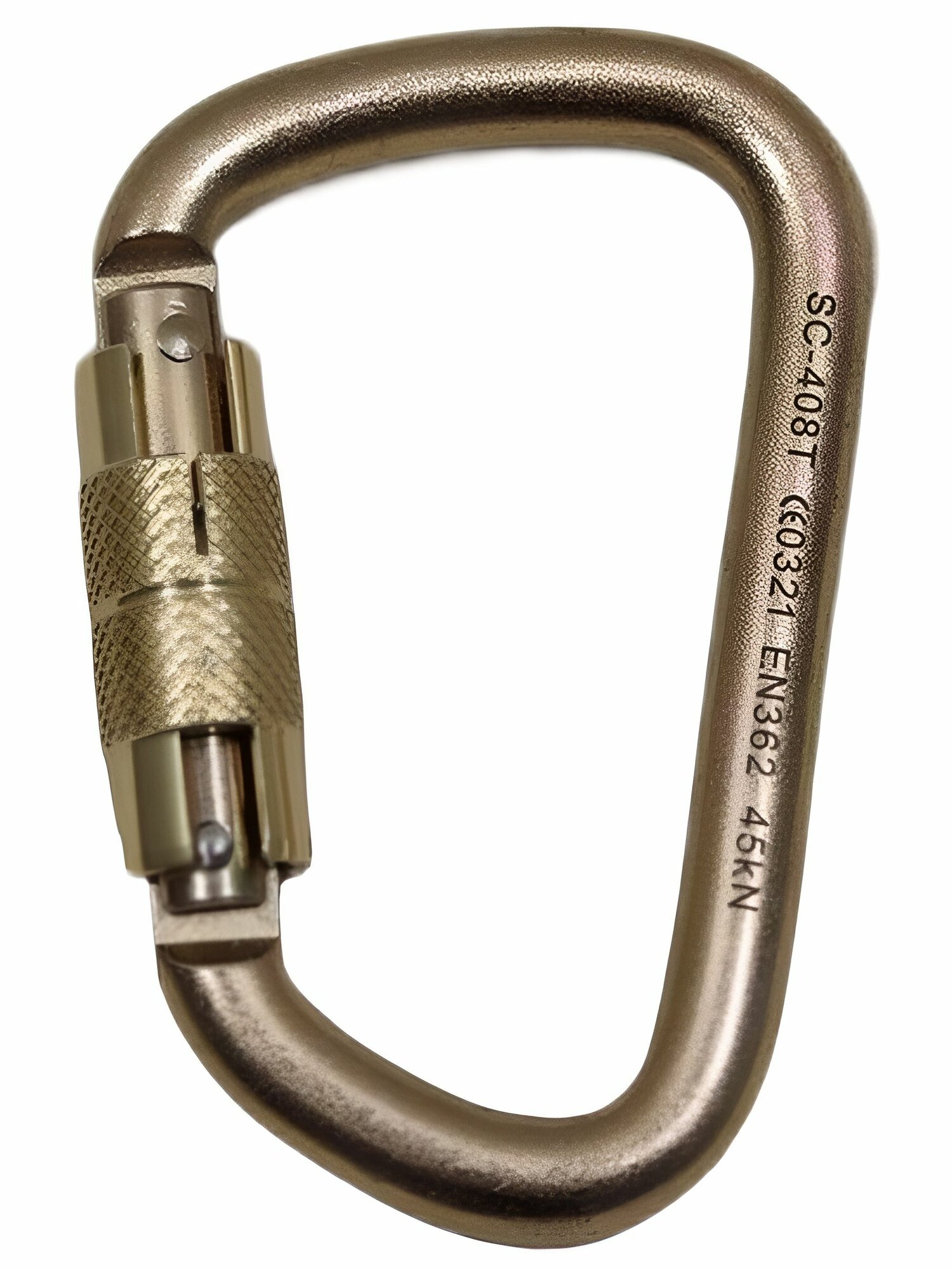 Карабин стальной трапеция 45 кН с байонетной муфтой keylock