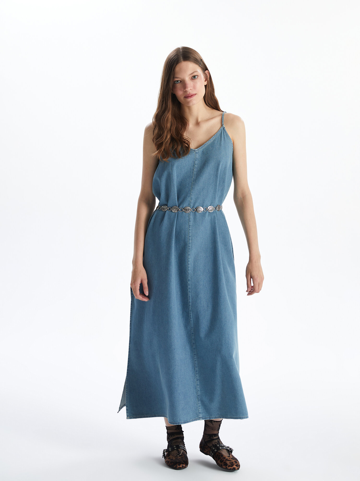 Платье LC Waikiki, размер S, голубой