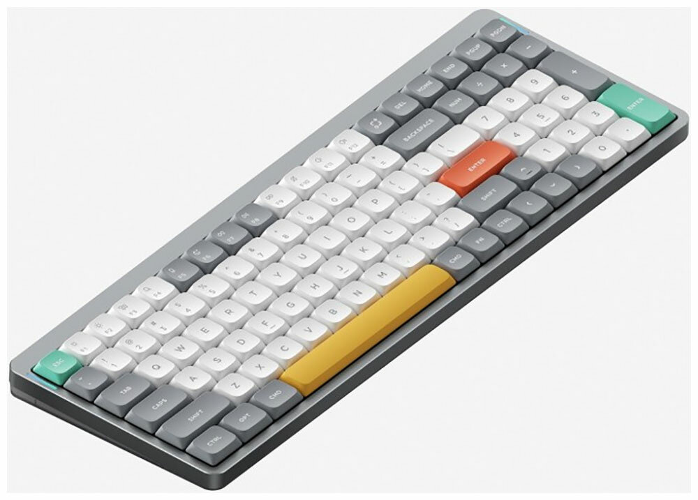 Беспроводная механическая клавиатура Nuphy QMK (AIR96v2) Lunar Gray, RGB, Hot Swap, Cowberry Switch