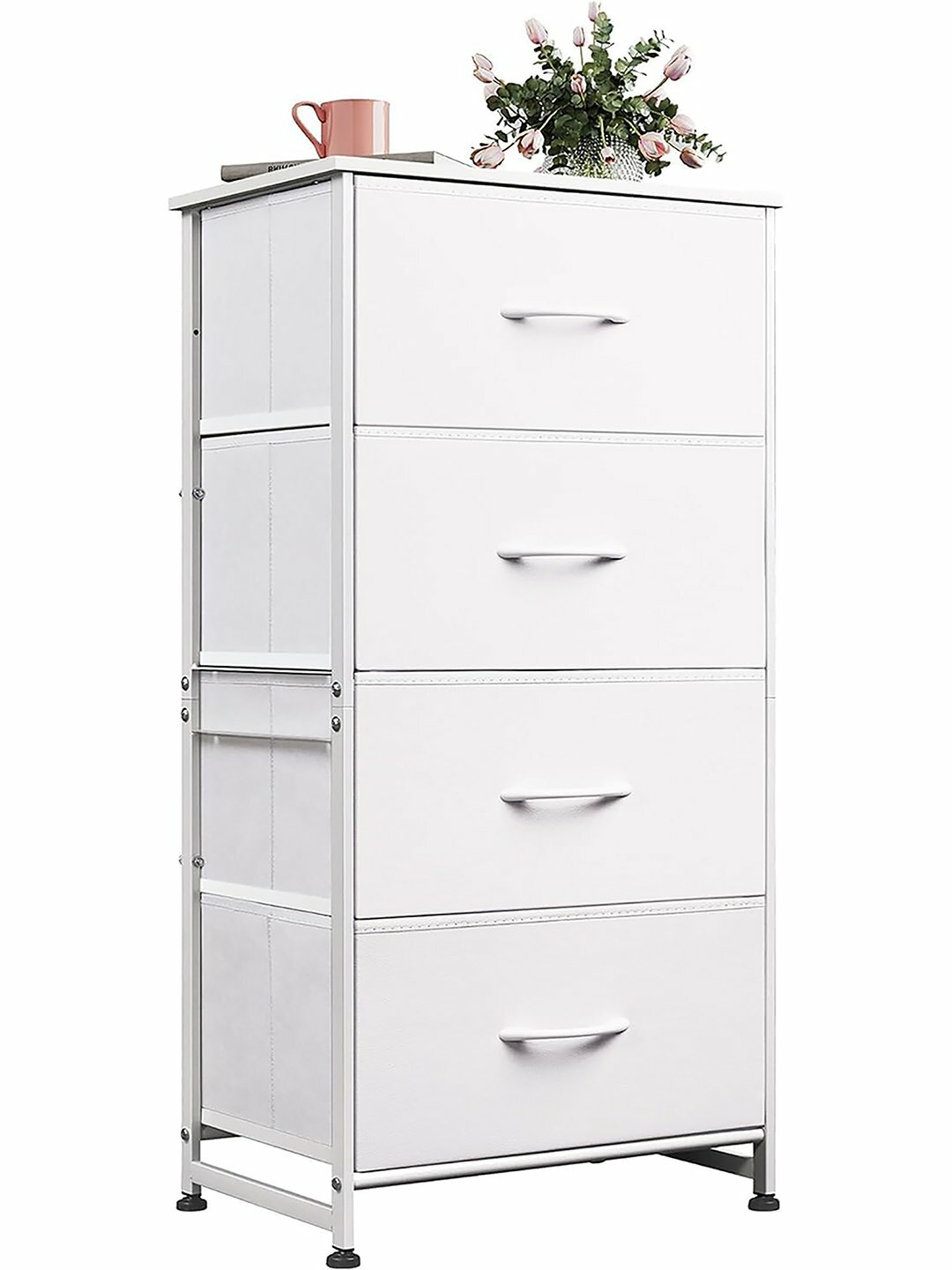 Универсальный шкаф с 4 широкими ящиками для спальни, гостиной