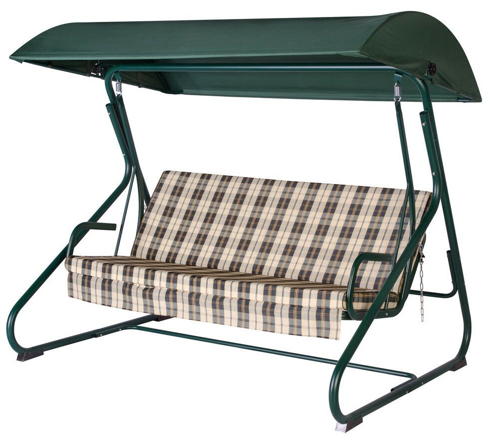 Садовые качели Удачная Мебель Колорадо 3-местные металл максимальная нагрузка 300кг