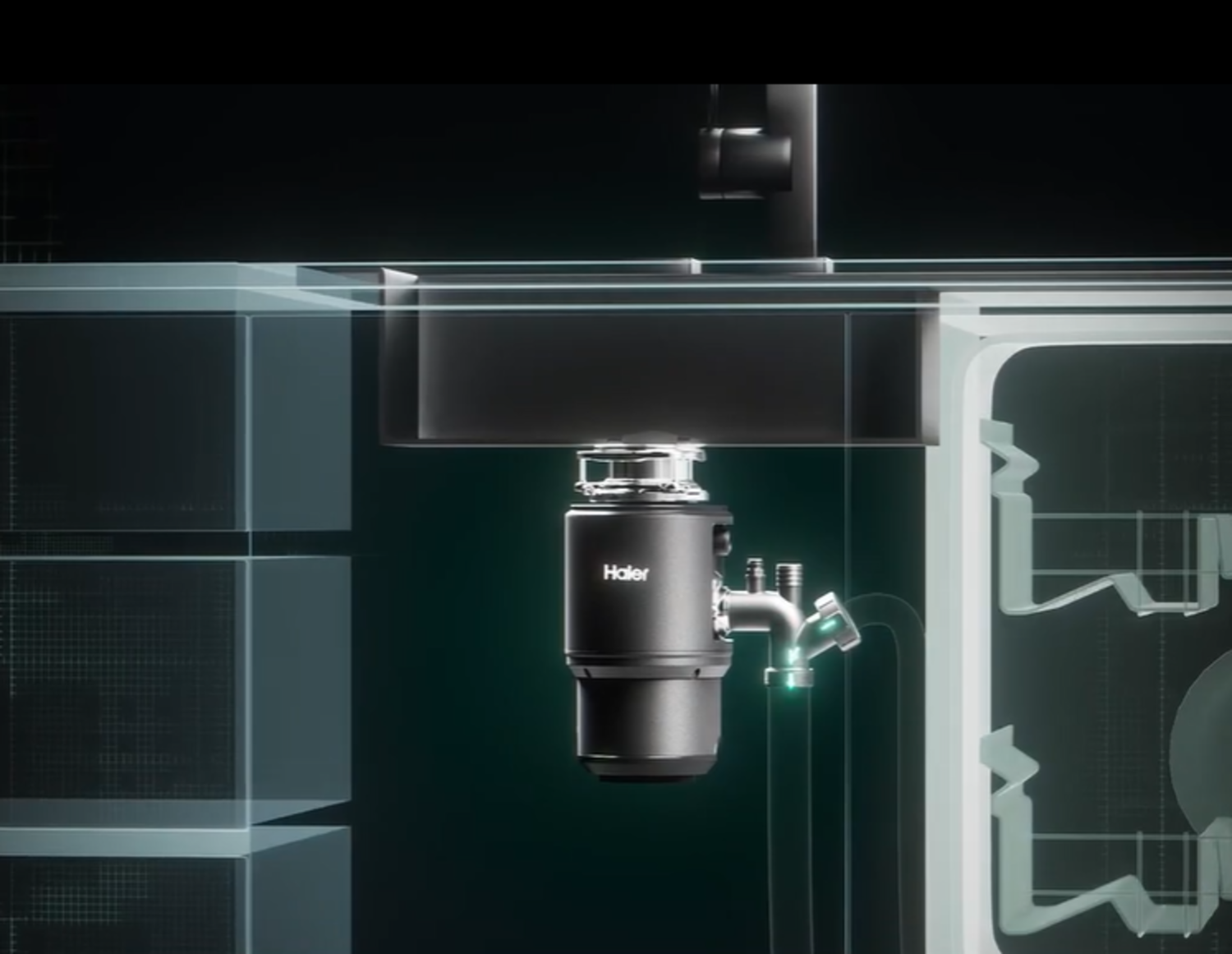 Изображение Измельчитель пищевых отходов Haier HDM-1375B, мощность 750 вт