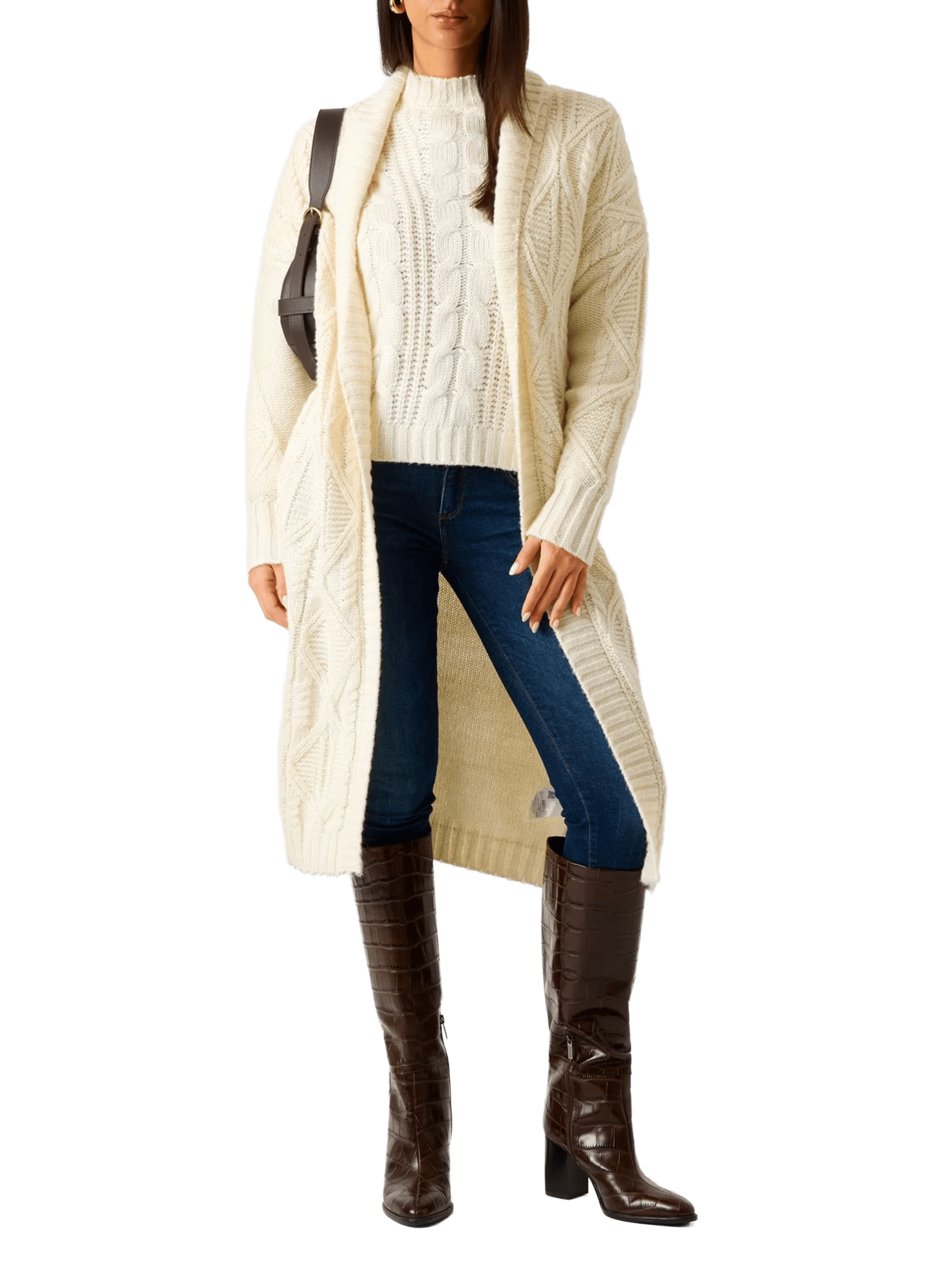 Свитер GUESS LS MOCK NECK NATHALIE SWTR, размер M, , белый — фото 1