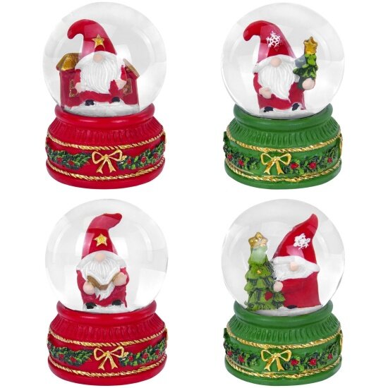 Снежный шар Золотая Сказка "Гномики" диаметр 45 мм полистоун/стекло