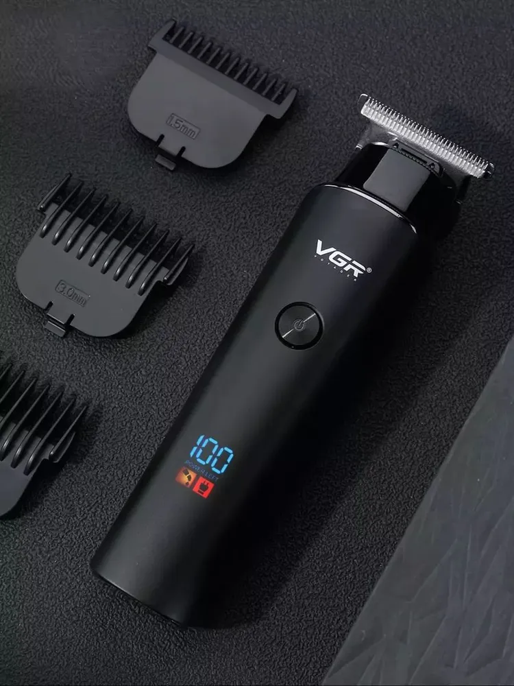 Электробритва VRG V-937 , для бороды, усов, волос, нержавеющая сталь — фото 1