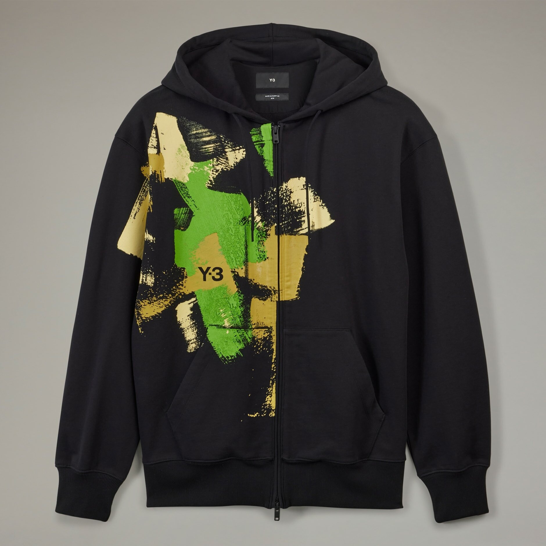 Худи Y-3 Placed graphic full-zip hoodie