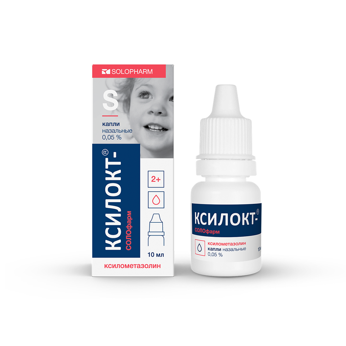 Ксилокт-СОЛОфарм наз. капли фл., 0.05%, 10 мл
