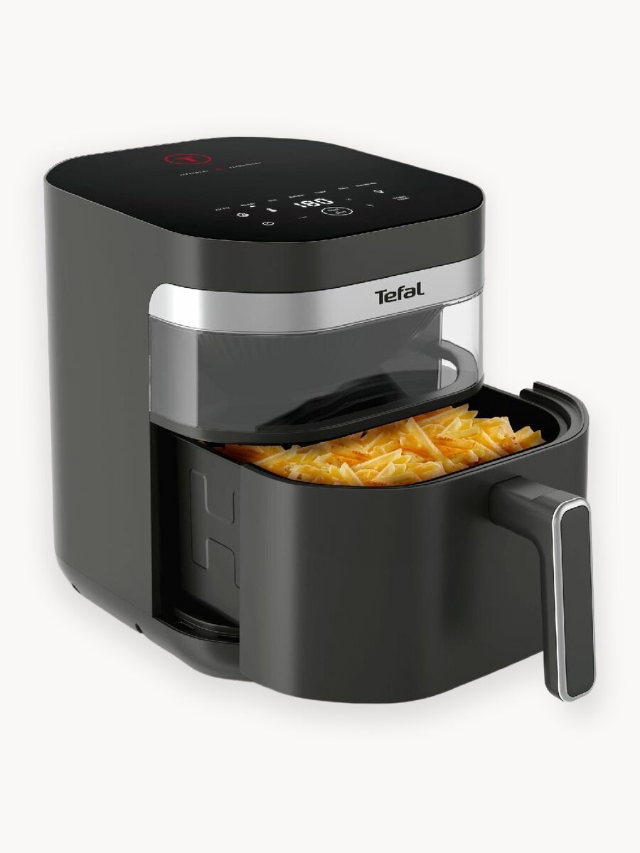 Аэрогриль Tefal Easy Fry Infrared EY832HE0, 2020 Вт, 7 л, инфракрасная технология, двойной нагрев, 7 программ, смотровое окно с LED подсветкой