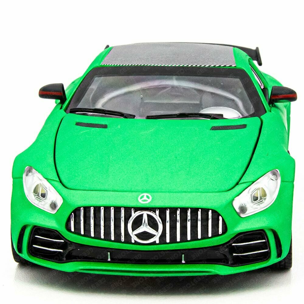 Детская металлическая машинка Мерседес V8 Turbo с дымом 21 см, подарок для мальчика