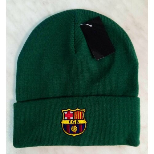 фото Для футбола барселона шапка зимняя футбольного клуба barcelona ( испания ) зеленая