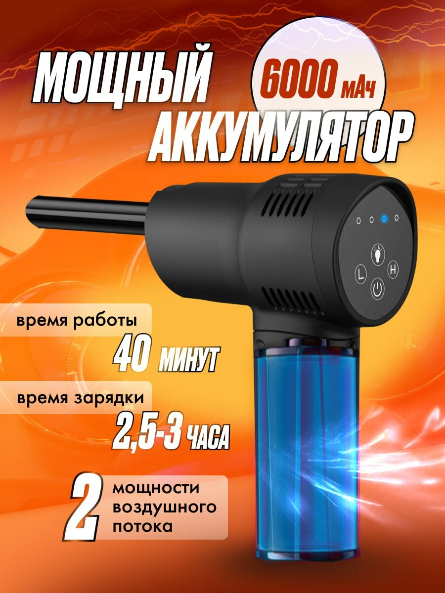 Воздуходувка аккумуляторная электрическая — фото 4