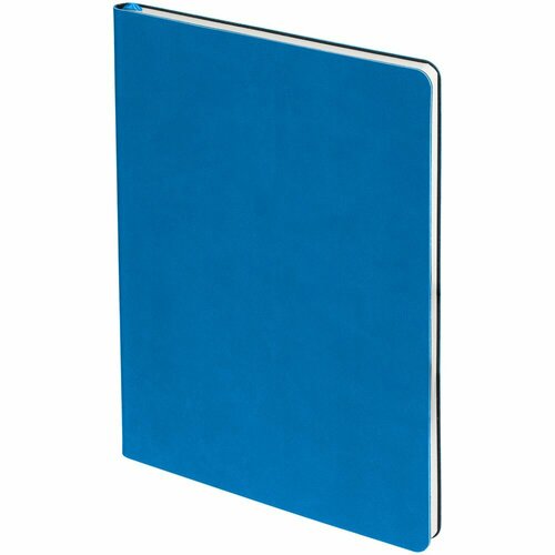 Блокнот Verso в клетку, синий, 15,5х21х1 см, искусственная кожа
