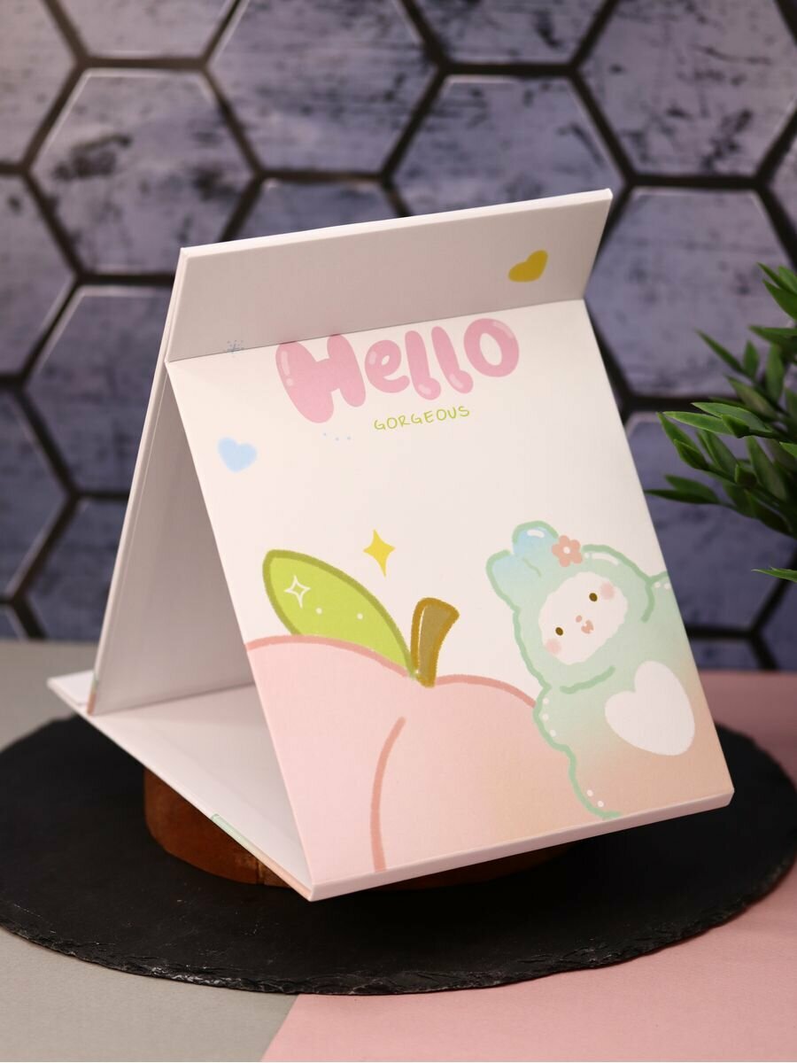 фото Зеркало настольное складное Hello bunny pink