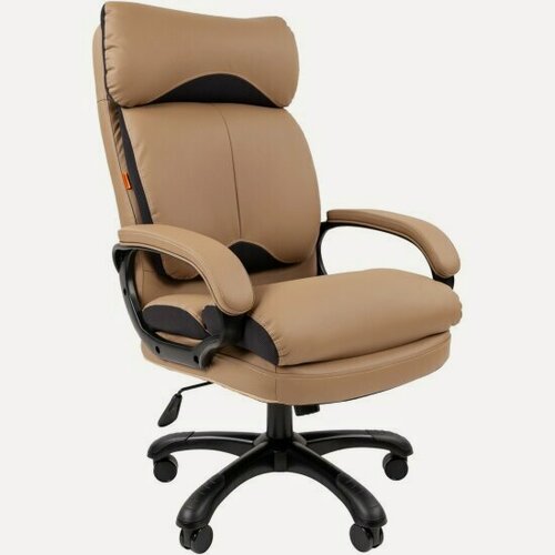Изображение товара Кресло руководителя Chairman 505 экопремиум бежевый (черный пластик)
