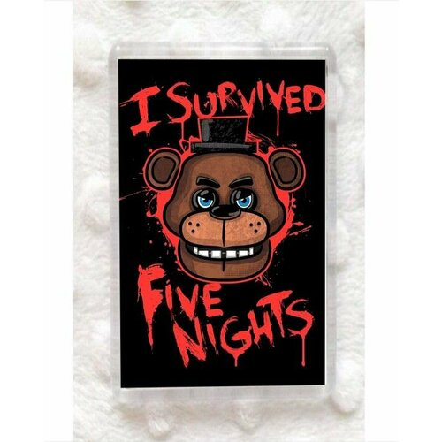 Магнит акриловый Five Nights At Freddy (FNAF) , 5 ночей с Фредди №2