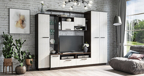 фото Стенка в гостиную Вега