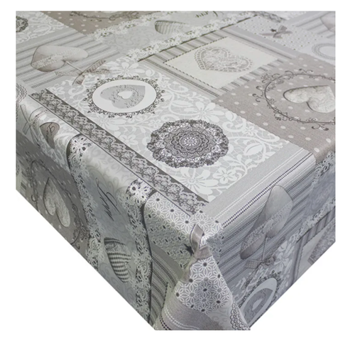 Скатерть на стол Colombo Фиеста ПВХ на нетканой основе прямоугольная коричнево-белый 110х140см