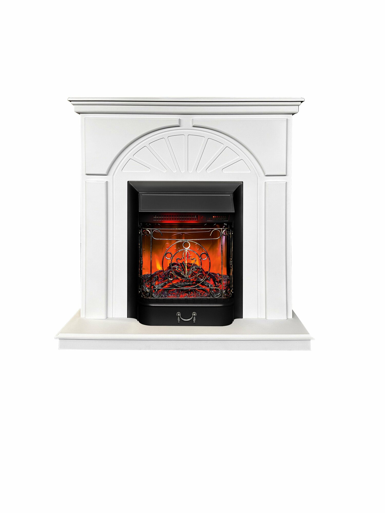 фото Элетрокамин VESTA STD WT-F511 с очагом Majestic LUX BL c пультом ДУ