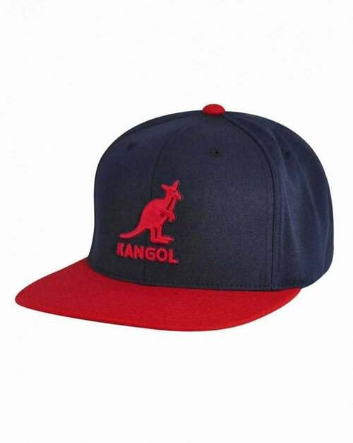 Бейсболка KANGOL Бейсболка с прямым козырьком Kangol Championship Dark Blue Red, размер OS (one size), красный