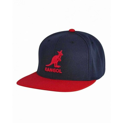 фото Бейсболка kangol бейсболка с прямым козырьком kangol championship dark blue red, размер os (one size), красный