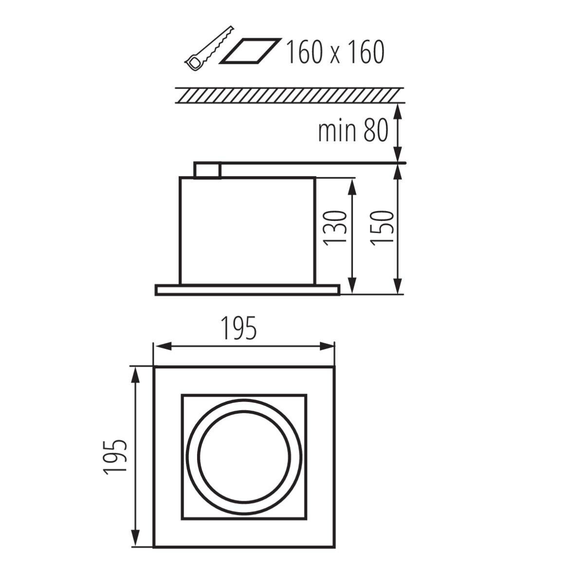 Точечный светильник Kanlux MATEO ES DLP-150-B 32930 - фотография № 6