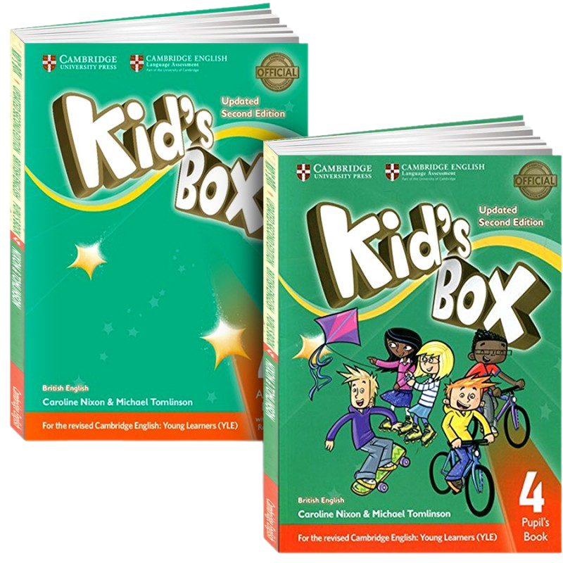 Kid's Box 4. полный комплект: Учебник + Рабочая Тетрадь + CD/DVD (2nd edition) kids box