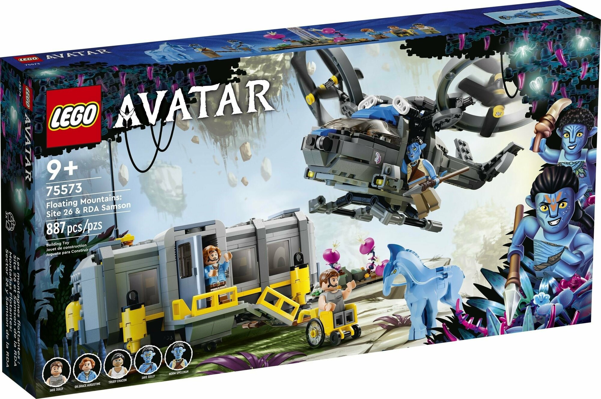 Конструктор LEGO 75573 Avatar Плавающие горы: Зона 26 и РДА Самсон