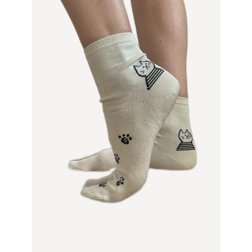 фото Носки , размер 22-25, бежевый king original