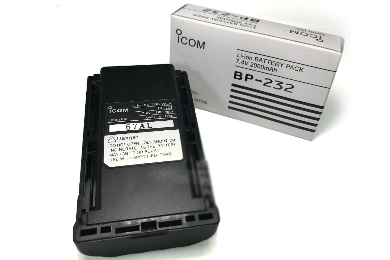 Аккумуляторная батарея BP-230/ BP-231/ BP-232/ BP-232 для рации Icom IC-F14/IC-F15/IC-F16/IC-F24/IC-F26/IC-F33 на 2000mAh