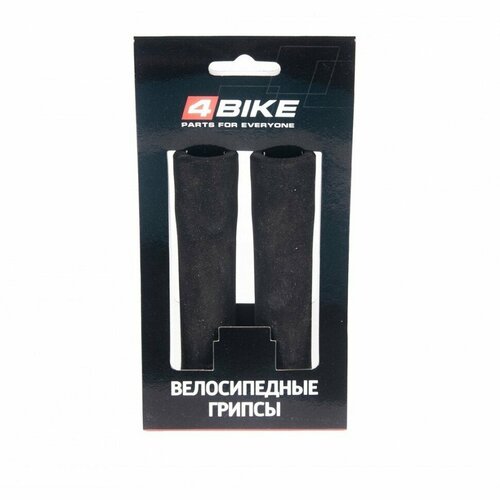 фото Грипсы 4bike 130мм с открытым торцом из вспененного силикона зернистая поверхность