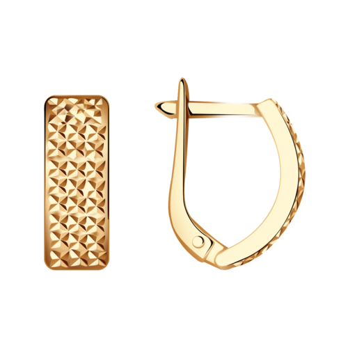 Серьги Diamant online, золото, 585 проба, длина 1.5 см oneiric diary новые серьги в корейском стиле для женщин милые акриловые геометрические золотые серьги гвоздики 2021 модные ювелирные украшения