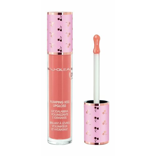 Увлажняющий блеск для губ 4 natural pink Naj Oleari Plumping Kiss Lipgloss
