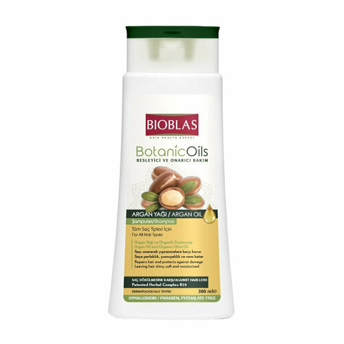 Шампунь против выпадения волос с аргановым маслом Bioblas Botanic Oils Argan Oil Shampoo